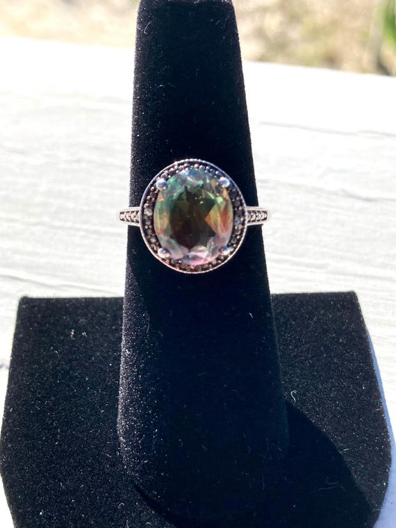 Sterling silver spinel ring - image 10