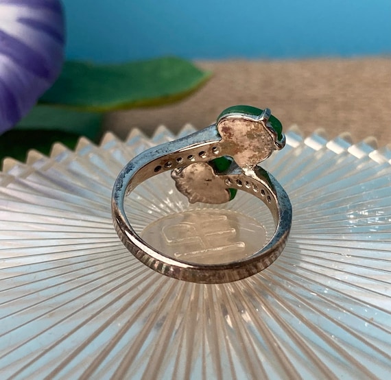 Sterling silver nephrite ring - image 10