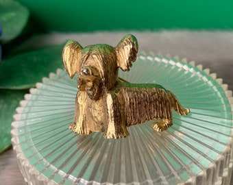 Boucher brooch, vintage terrier dog brooch, terrier dog brooch, dog pin, figural brooch, figural jewelry, Boucher jewelry