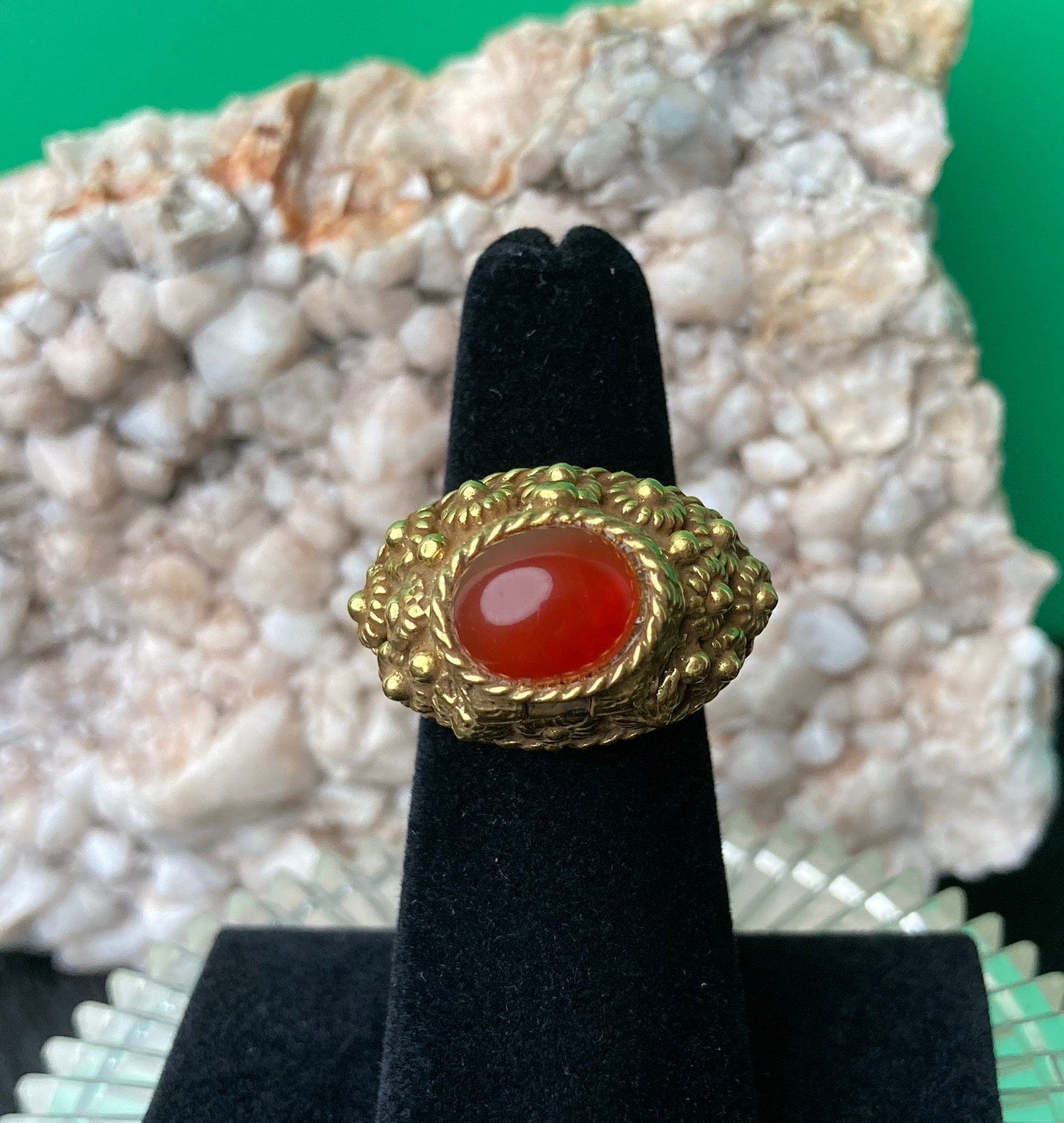 Aaaquality Natural Coral 5.00 Carat 925 Sterling Silver Gold - Etsy Sweden