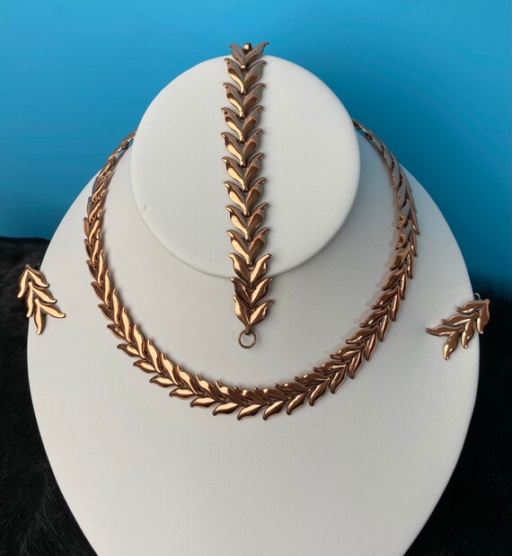 Vintage Copper Necklace Vintage Renoir Jewelry Copper Tulip