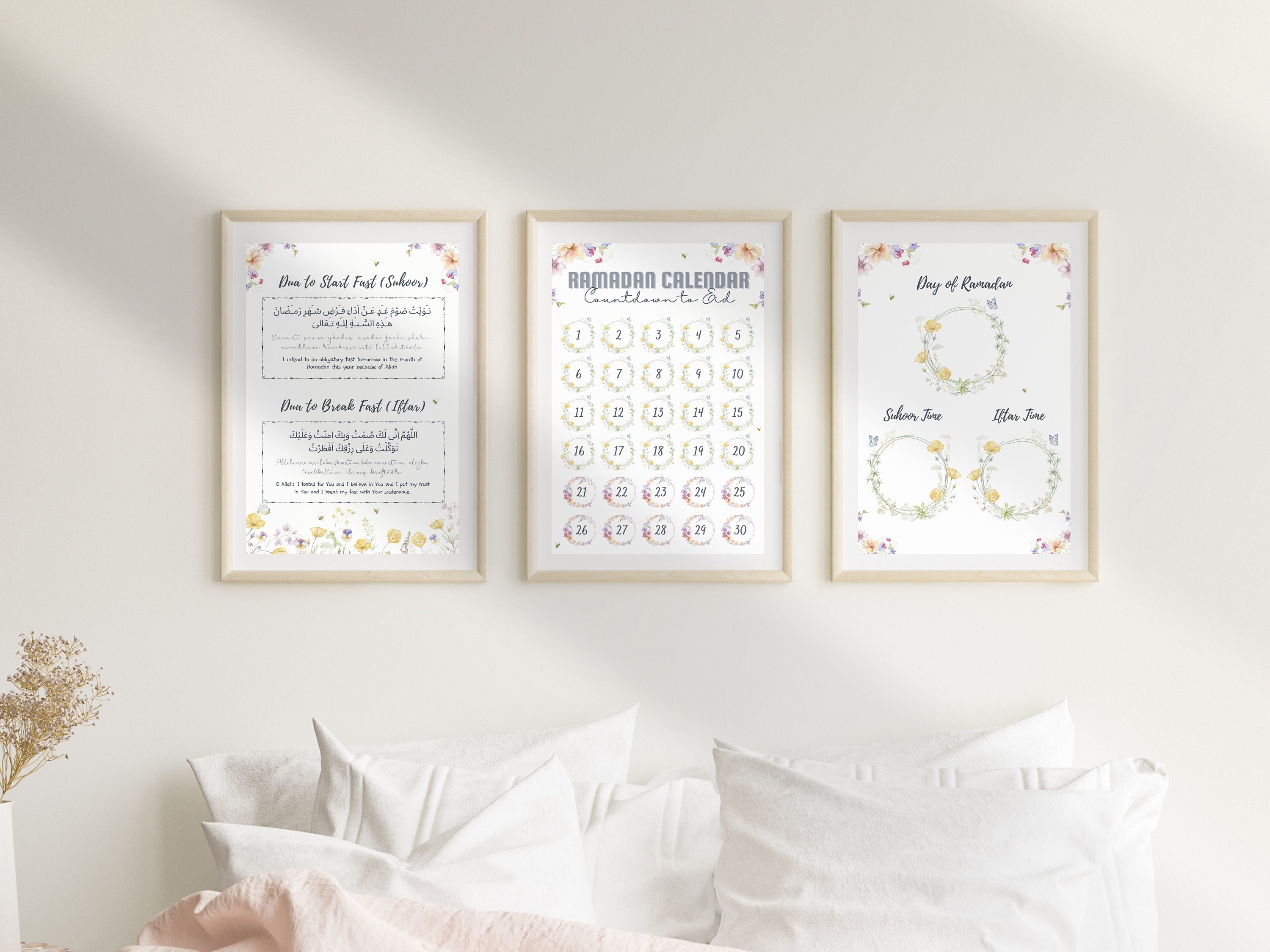 2026 Ramadan Printable Bundle Decor, Islamic Ramadan Decoration Print, Eid Countdown Calendar, Ramadan Iftar Suhoor Dua, Best Ramadan Prayer