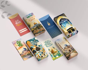 Muslim Kid Eid Money Envelope, Eid Al Adha Card Envelopes, Mosque Envelope, Ramadan Money Gift, Ramadan Greeting Card Eid Mubarak