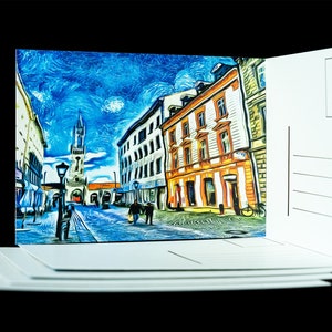 Premium Postkarte   "Malerisches Konstanz" DIN A6 350 g/m Postkartenkarton  Kunstdruck.