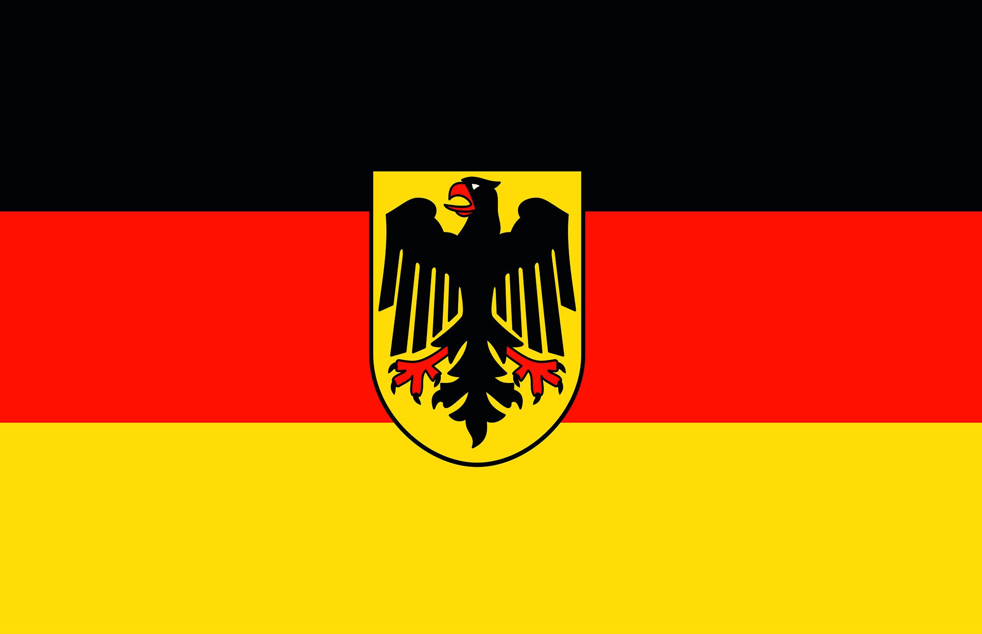 Deutsche flagge aufkleber - .de