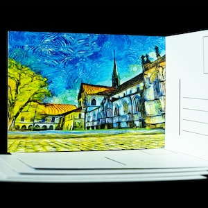 Carte postale premium "Picturesque Constance" DIN A6 350 g/mètre carton carte postale impression d'art.