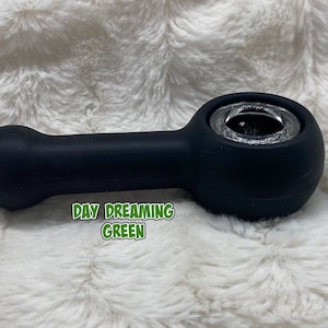 Silicone Pipe, Unbreakable Pipe, Pipe, Silicone Pipe, Pipe, Pipe with Glass Bowl, Black Pipe, Cute Pipe