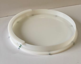 400mm Diameter HDPE Reusable Epoxy Clock/ Round Mould/Mold - UK