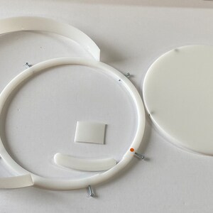 300mm Diameter HDPE Reusable Epoxy Clock/ Round Mould/Mold - UK bild 4