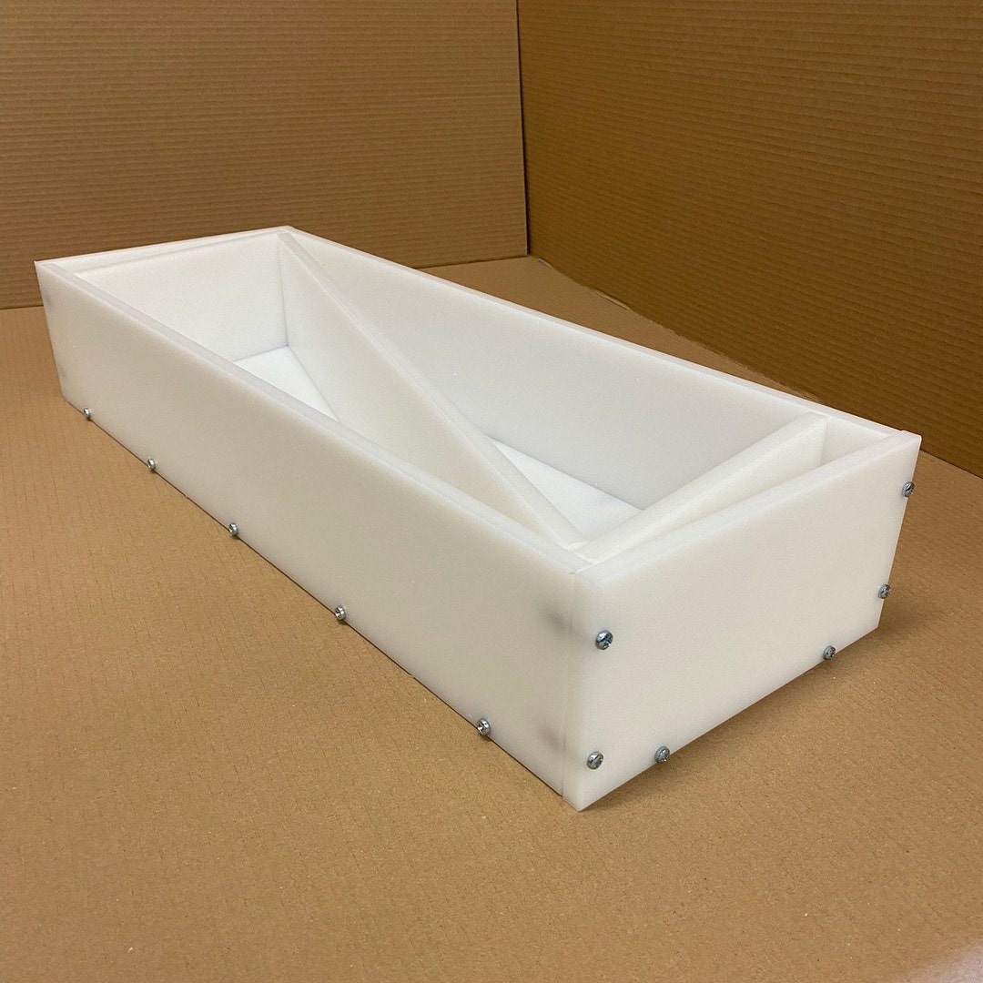Rectangular Plastic Mould 60cmx20cm HDPE Reusable Epoxy Resin Deep Rectangle Mould/mold Made in ...