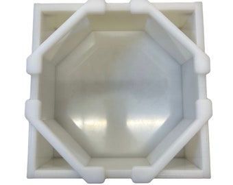 25cm HDPE Reusable Epoxy Resin 8 Sided Hexagon Mould/Mold - UK