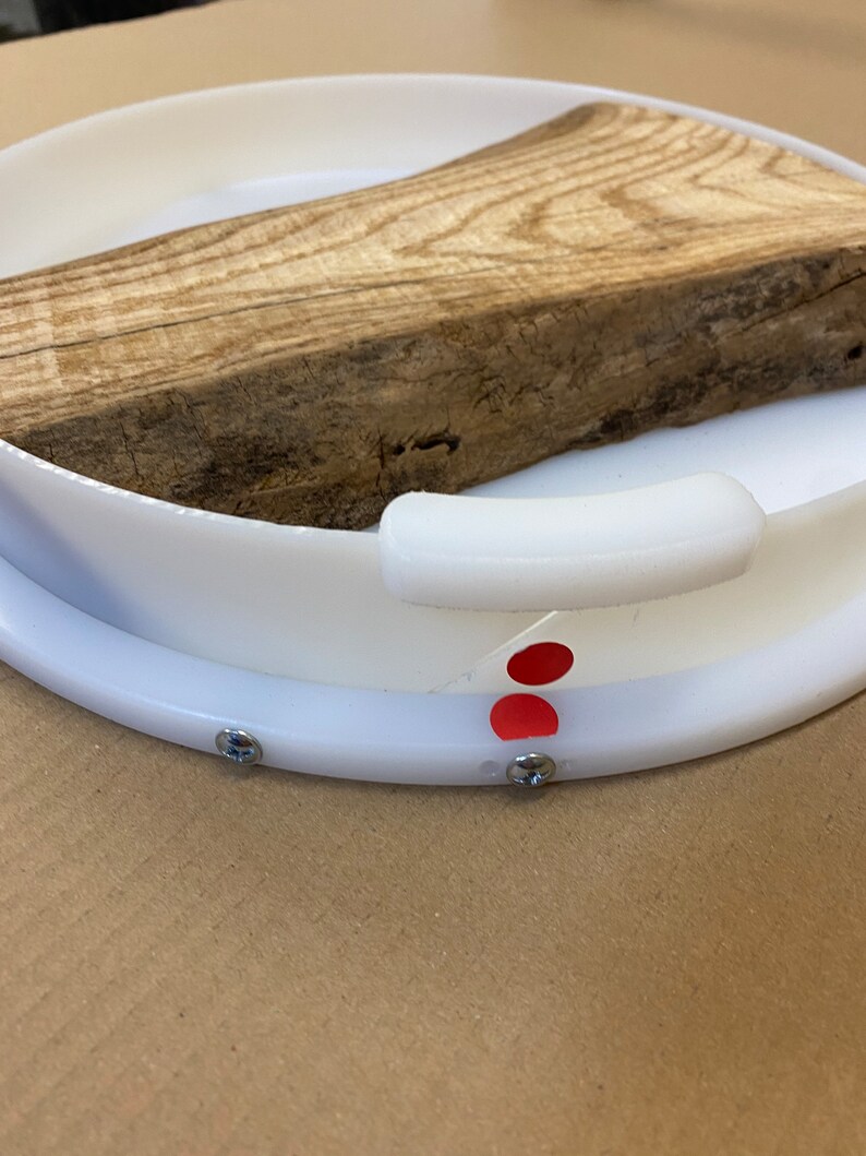 300mm Diameter HDPE Reusable Epoxy Clock/ Round Mould/Mold - UK bild 7