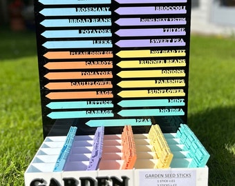 Garden Plant, Herb, Vegetable or Seed Naming Sticks/Markers/ Stakes.