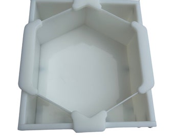 25cm HDPE Reusable Epoxy Resin 6 Sided Hexagon Mould/Mold - UK