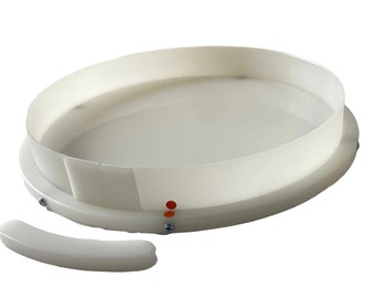 250mm Diameter HDPE Reusable Epoxy Clock/ Round Mould/Mold - UK