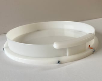 300mm Diameter HDPE Reusable Epoxy Clock/ Round Mould/Mold - UK