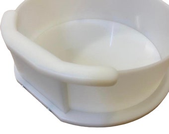 250mm Diameter HDPE Reusable Epoxy Flat Foot Round Mould/Mold - UK