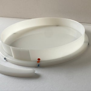 300mm Diameter HDPE Reusable Epoxy Clock/ Round Mould/Mold - UK bild 3