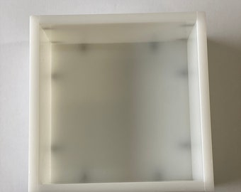 25cmx25cm HDPE Reusable Epoxy Resin Deep Square Mould/Mold- made in the UK