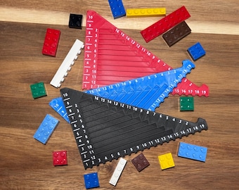 LEGO Compatible Brick Ruler for MOC Building and Custom LEGO Creations