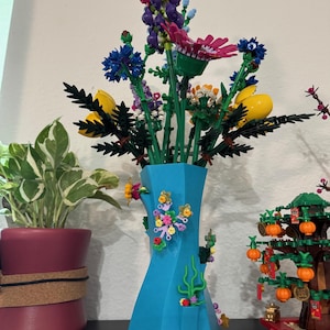 Lego Compatible Flower Vase - 3D Printed image 1