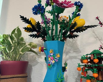 Lego Compatible Flower Vase - 3D Printed