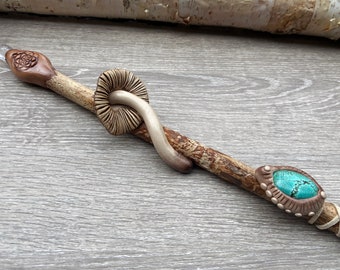 Mushroom Wand Wiccan Accessories Reiki Healing Tools