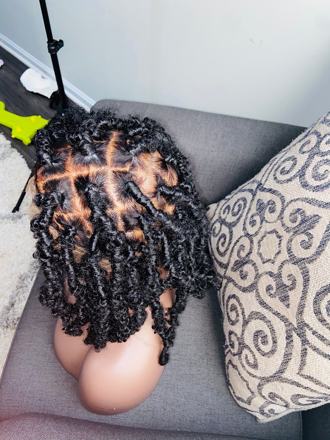 Handmade Butterfly locs on Human hair Wig Etsy