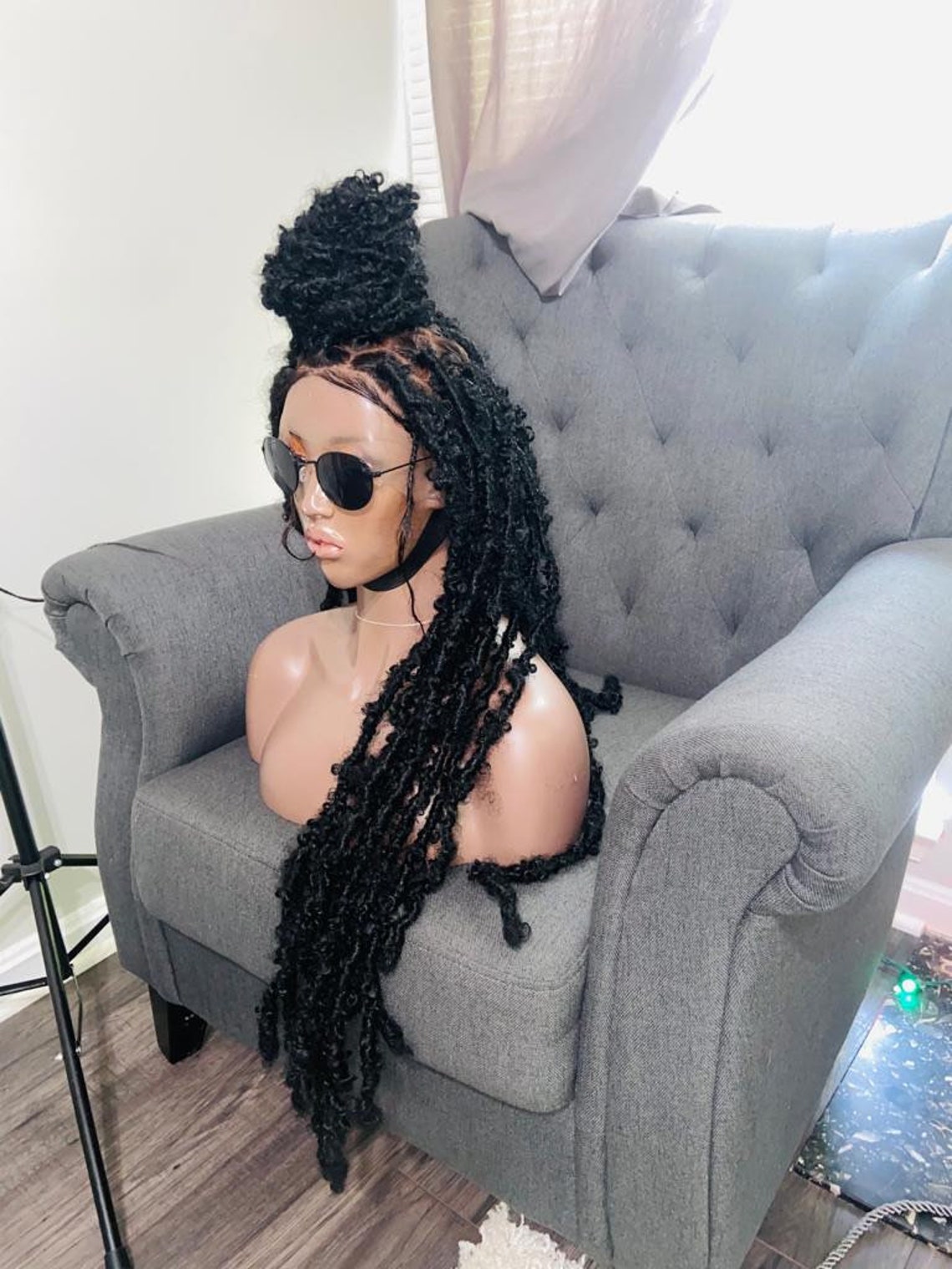 Custom Made Distressed Butterfly Locs Full Lace Wig Etsy
