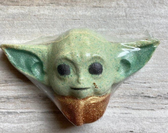 Baby Yoda Bath Bombs, Organic, Handmade, Vegan Bath Bombs, Essential
