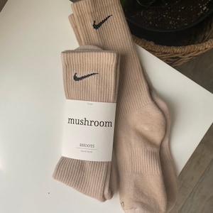 Nike Nude/Neutral Hand-Dyed Dri-Fit Socks by RHOOTS image 2