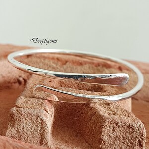 Hand Crafted -Sterling Silver Wrap Bangle