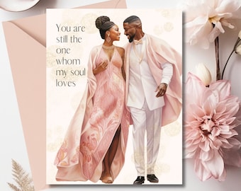 Celebrate black love, Anniversary Card for Black Couple - Love and Celebrate Together