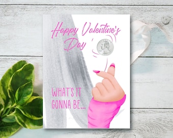 Coin Toss Valentine's Day Card  | Funny Valentines Card | Lover's Greeting Card | Naughty Valentine's Day Ideas