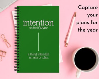 Self-Care and Intentions Setting Spiral Notebook, Bible Journaling, Manifestation Journal, Goal Setting, Greek Gifts, Life Planning