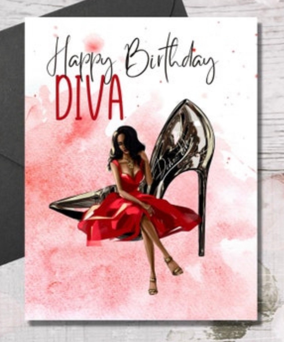 Divine Diva Birthday Card Delta Diva Birthday Card - Etsy