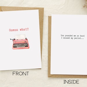 Funny Pregnancy Announcement Card for Husband: New Daddy Reveal