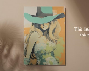 Western Glam Wall Art, Vintage Cowgirl Era, Airbnb Decor, Nashville Prints