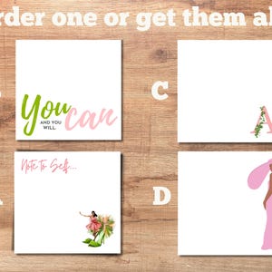 Monogram Post-it® Notes: Pretty in Pink Stationery (3x3)