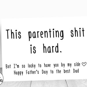 Tarjeta imprimible del Día del Padre para el esposo, Tarjeta divertida del Día del Padre de la esposa, para el esposo, Tarjeta de felicitación 5x7, Sobre imprimible