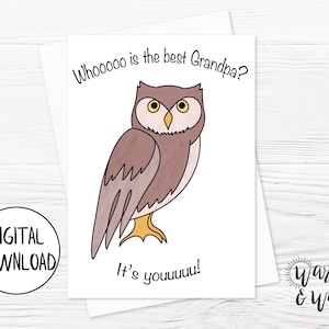 Afdrukbare Vaderdagkaart voor opa, Vaderdagkaart opa, opakaart, Vaderdagkaart grootvader, 5x7 kaart, afdrukbare envelop