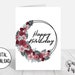 Printable Floral Birthday Card, Floral Birthday Card for Mom, for ...