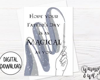 Printable Father's Day Card for Husband, for Son, for Stepdad, from Daughter, Digital Father's Day Card, 5x7 Card, Printable Envelope