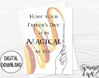 Printable Father's Day Card for Husband, for Son, for Stepdad, from Daughter, Digital Father's Day Card, 5x7 Card, Printable Envelope