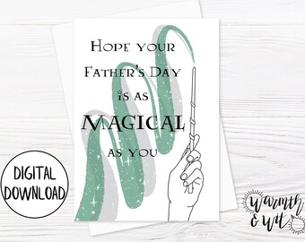 Printable Father's Day Card for Husband, for Son, for Stepdad, from Daughter, Digital Father's Day Card, 5x7 Card, Printable Envelope