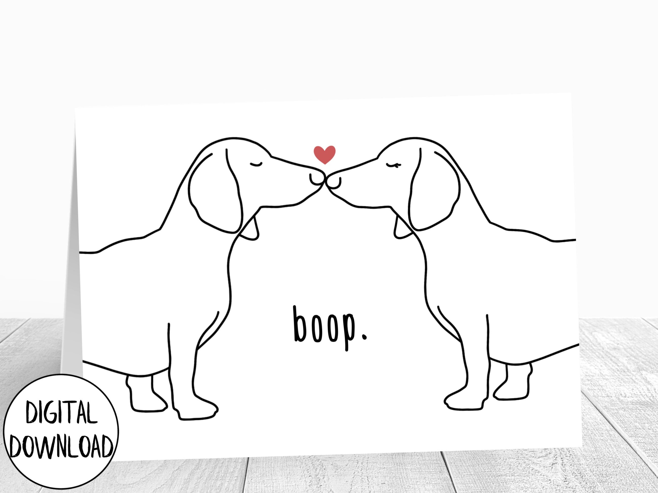 Printable Valentines Day Card Dog Funny Valentine Card For Wife For Husband Digital Download