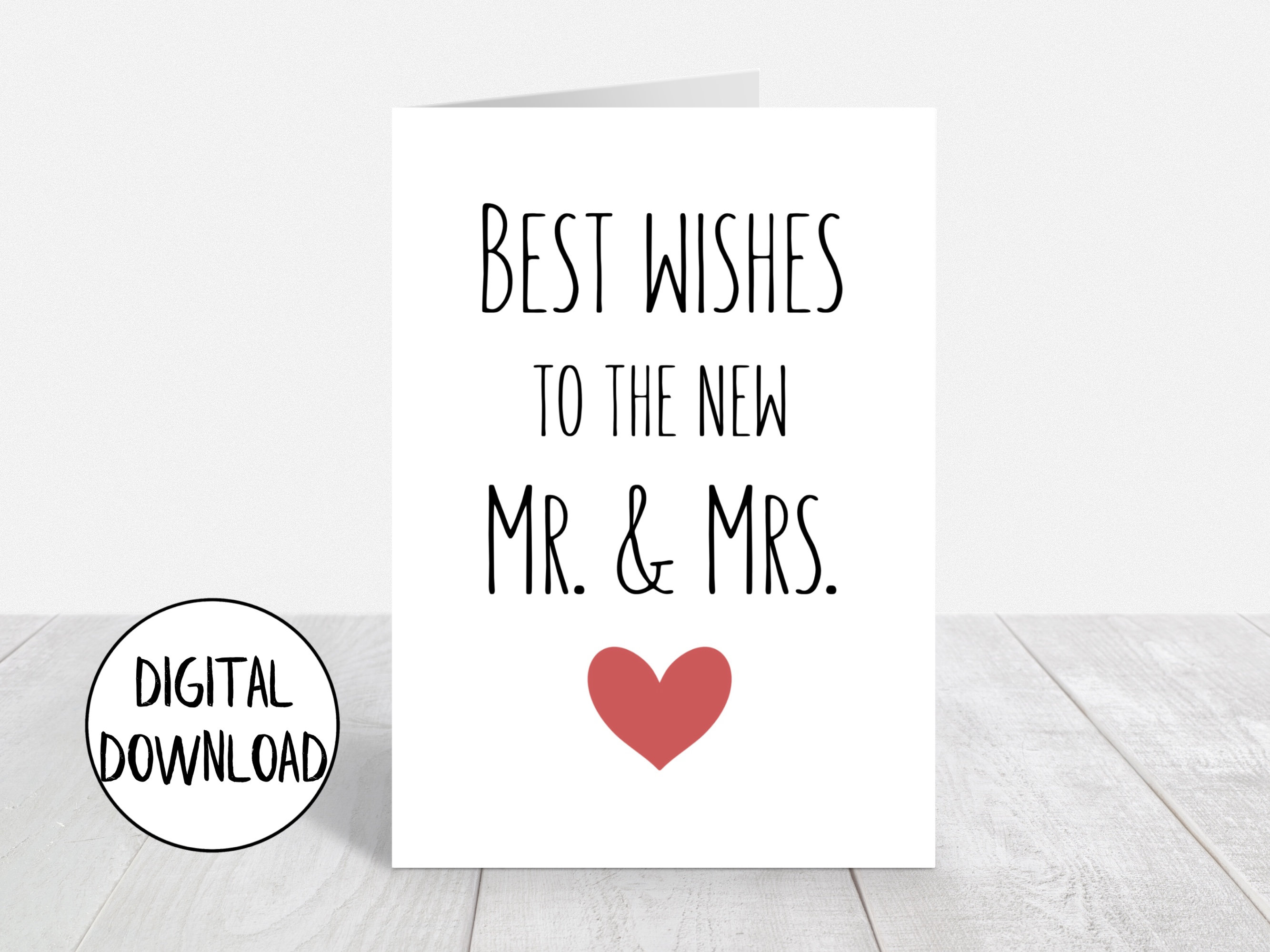 Printable Wedding Card Wedding Card Digital Download - Etsy