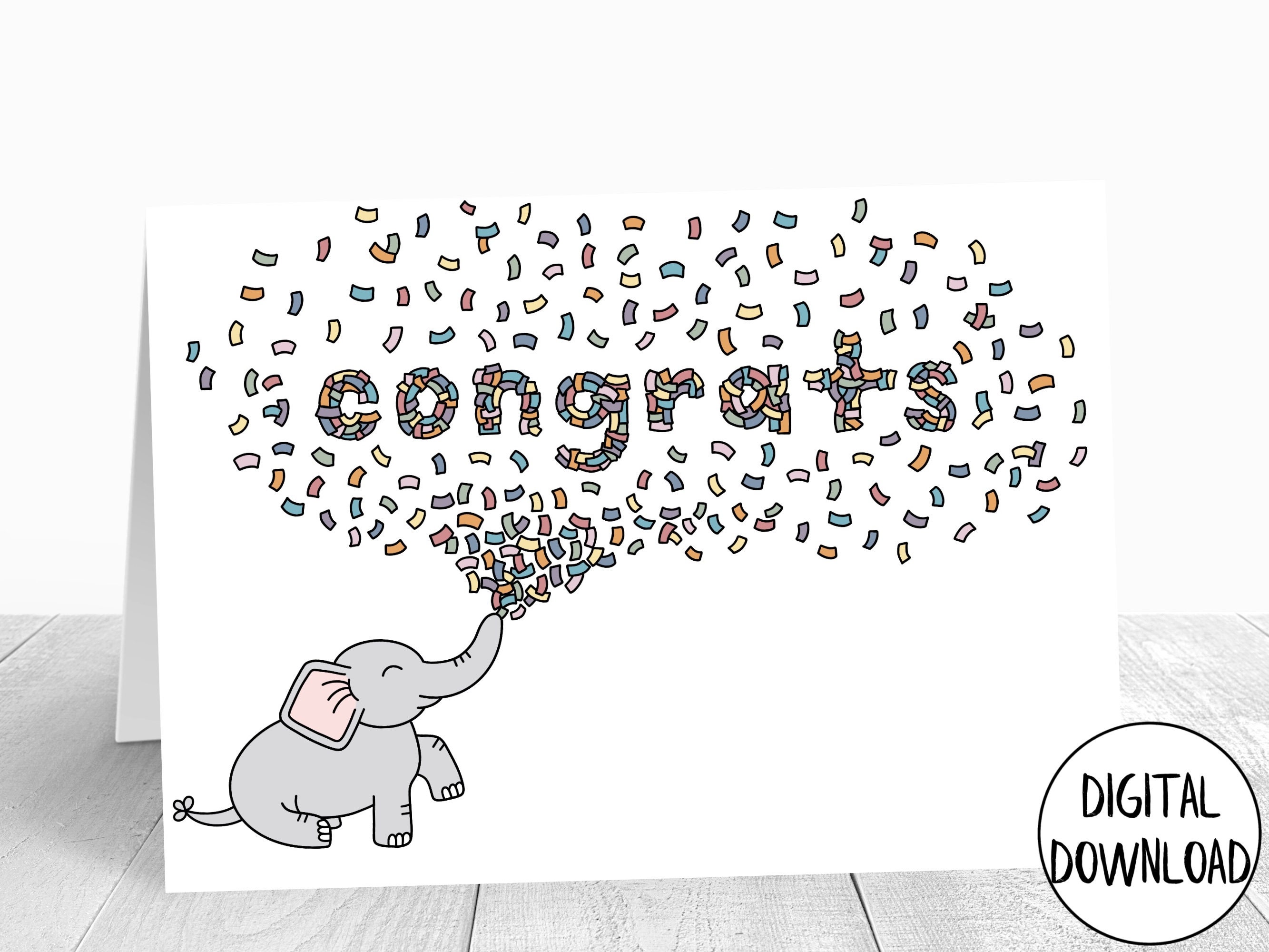 Congratulations Kids Stationary Printable