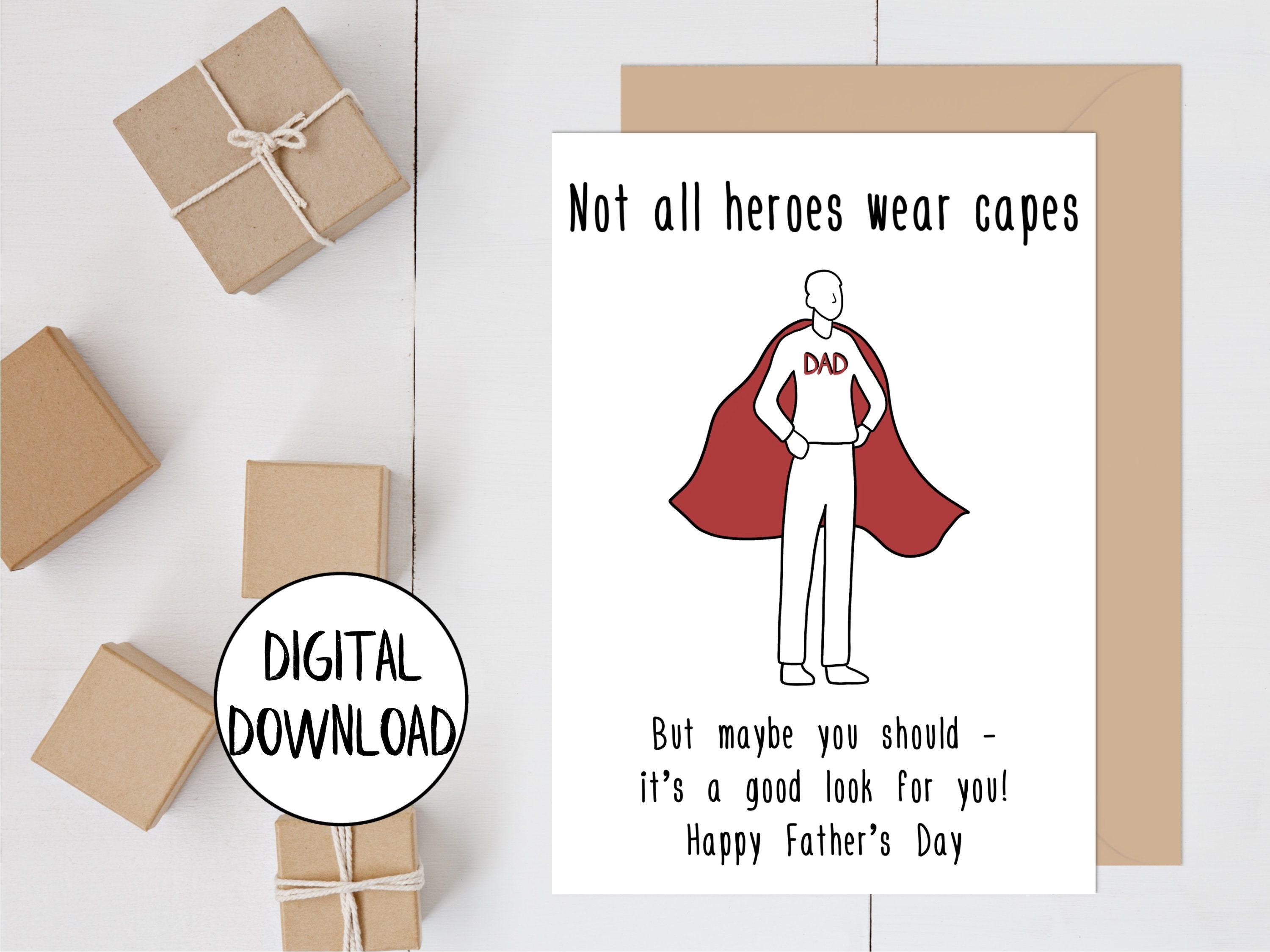 Printable Father's Day Card for Husband Funny Fathers - Etsy