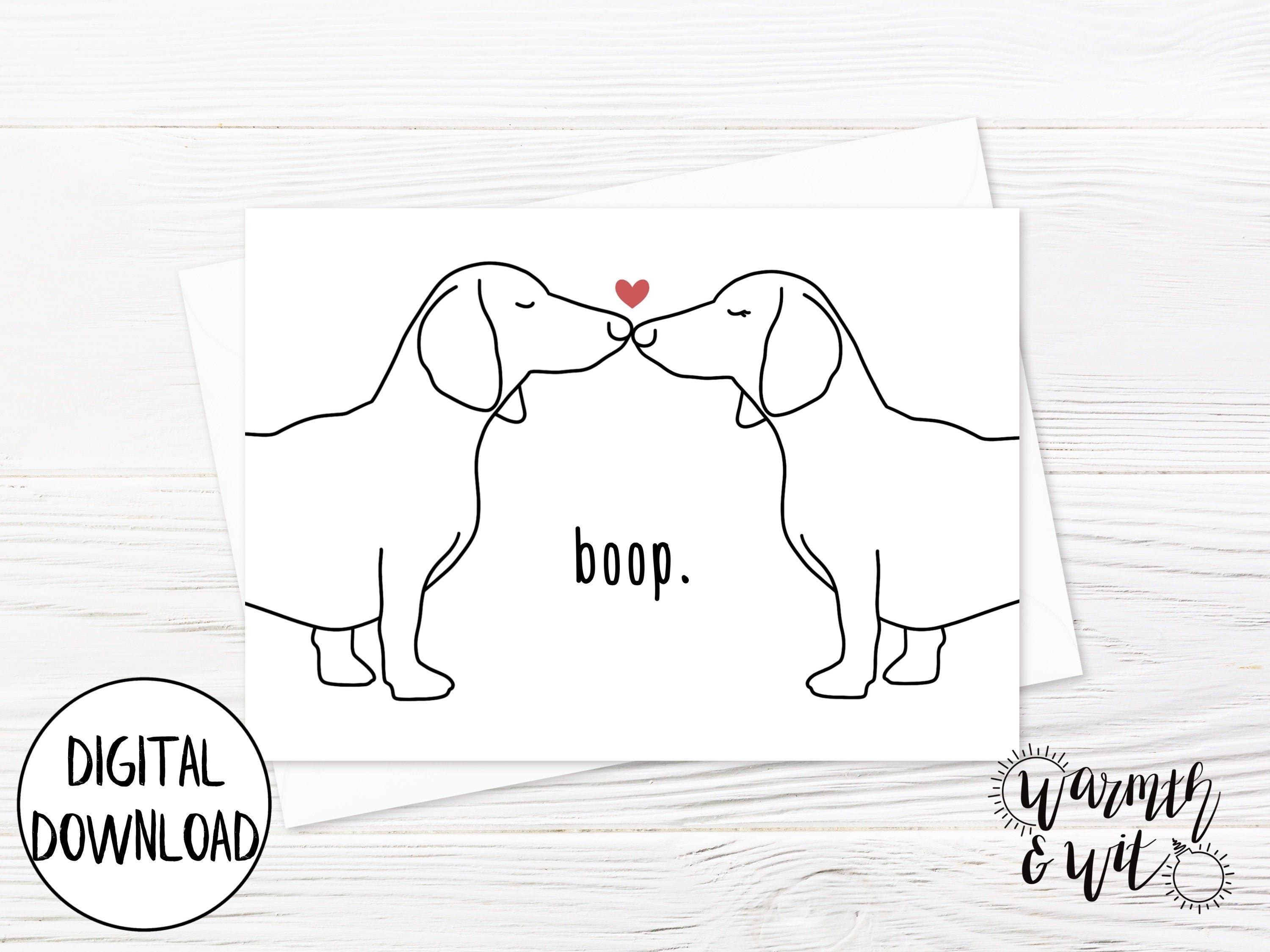 Printable Anniversary Card Funny, Dog Anniversary Card, for Wife, for ...